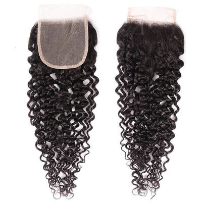 Brazilian Virgin Hair Curly Hair 4x4 Lace Closure - Idoli Hair
