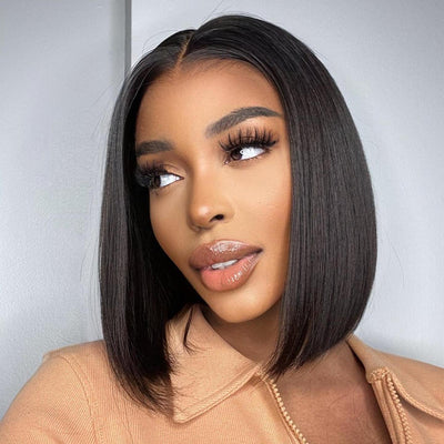 Brazilian Bob Wig Straight Hair Lace Front Wig