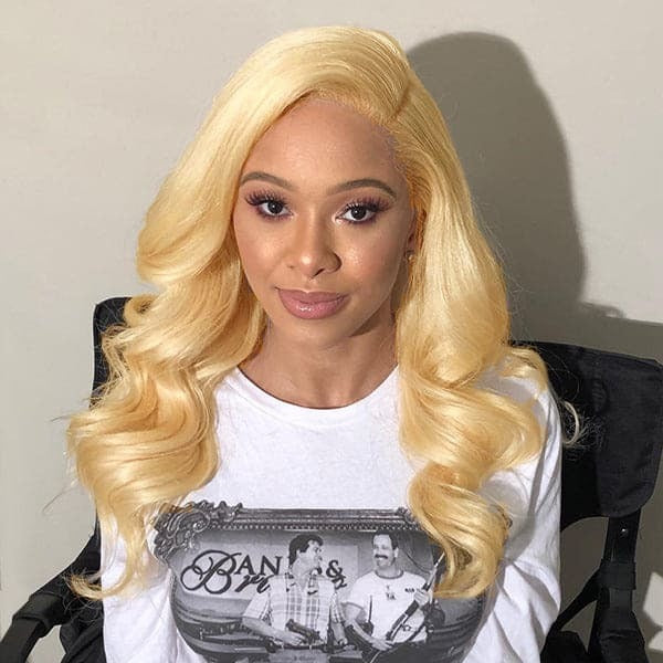 613 Blonde Wig Brazilian Body Wave Wig 13x4 Lace Front Wig