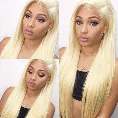 613 Blonde Wig Brazilian Straight Hair Wig 13x4 Lace Front Wig