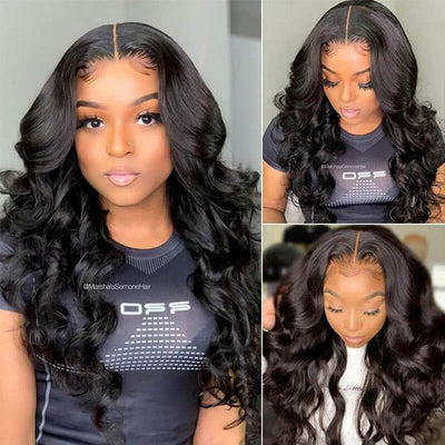 Idoli Hair 13x4 Super Full Lace Front Body Wave Wigs Pre Plucked Melted Match All Skin Color