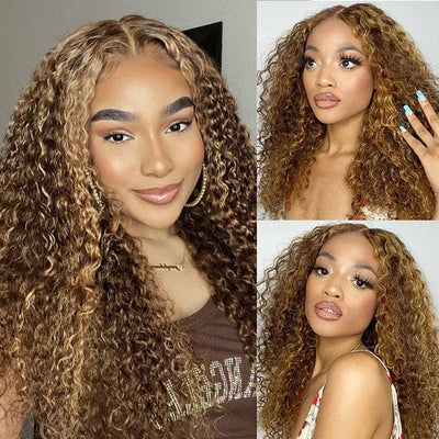 Idoli Highlights P4/27# Color Wig Deep Wave Wig 13x4 Lace Front Wig