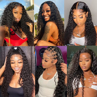 Water Wave Wig 13x6 Lace Front Wig Idoli Brazilian Human Hair Wig