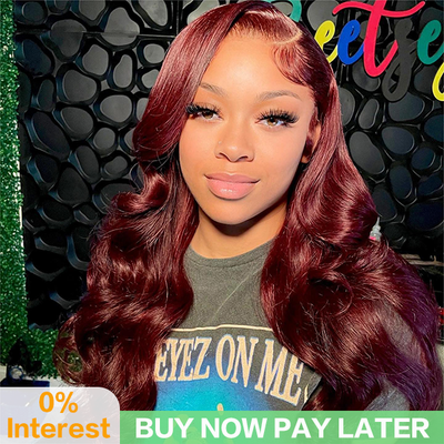 Reddish Brown New Trend Color Wig 13x4 Lace Front Body Wave Wig For Black Women