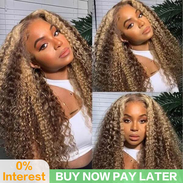 Idoli Highlights P4/27# Color Wig Deep Wave Wig 13x4 Lace Front Wig