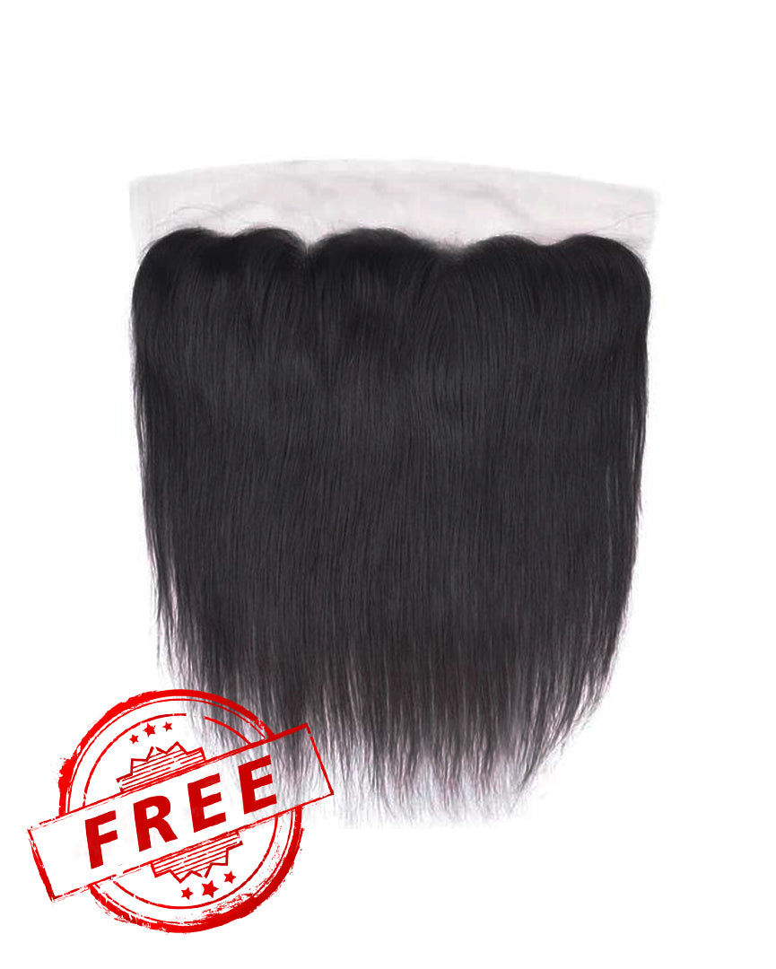 Free 5x5 Lace Closure or 13x4 Lace Frontal