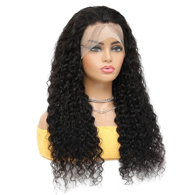 Idoli 13x4 Pre-plucked Lace Front Curly Wig Natural Color For Black Woman