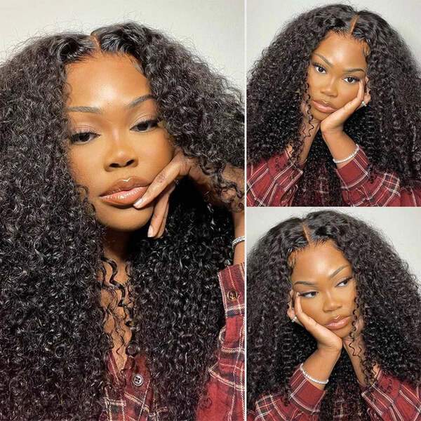 Idoli Curly Wig 4x4 Lace Closure Wig Brazilian Curly Hair Wigs