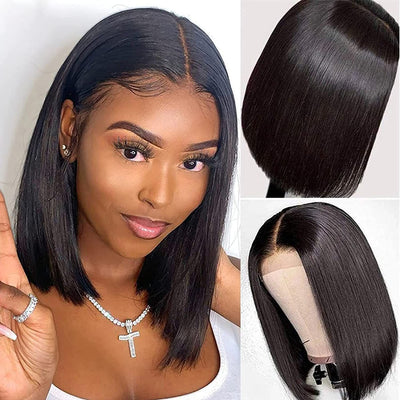 Idoli Malaysian Straight Hair Bob Wig Lace Front Bob Wigs - Idoli Hair