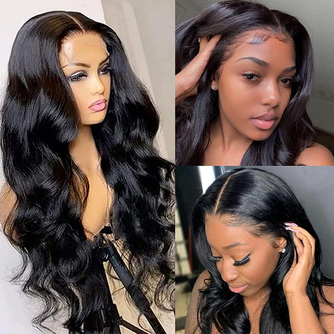 Body Wave Wig Real Virgin Human Hair 5x5 HD Lace Closure Wig