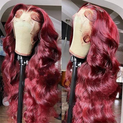 99J Color 13x4 Lace Front Wig Body Wave Wig