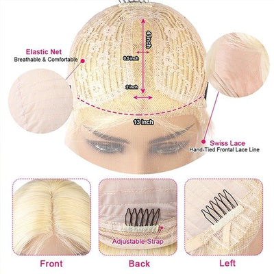 613 Straight Hair Lace Part Wig T Part Lace Front Wig Brazilian Hair Wig - Idoli Hair