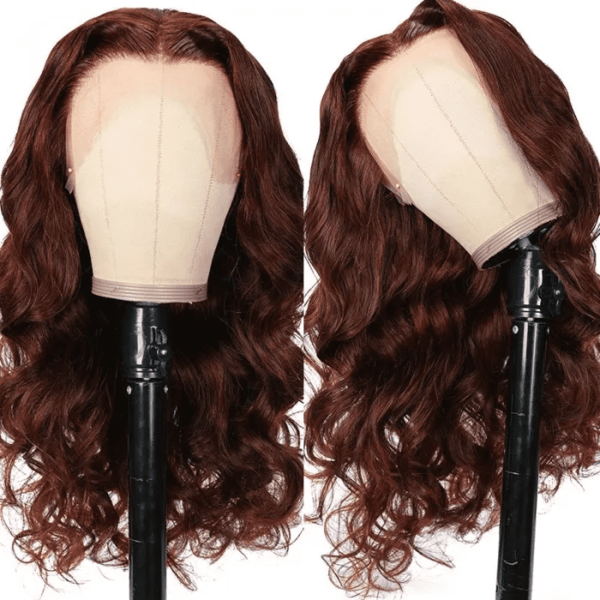 Reddish Brown New Trend Color Wig 13x4 Lace Front Body Wave Wig For Black Women