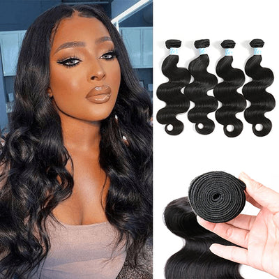 Idoli 10A Indian Body Wave Hair 4 Bundles