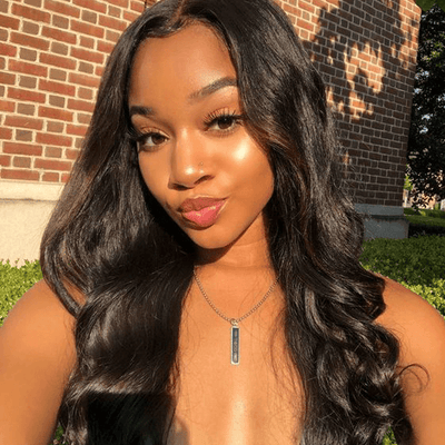 Indian Body Wave Hair 4 Bundles with Lace Closure