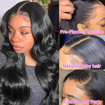 Virgin Human Hair Body Wave Wig 13x6 Lace Front Wig