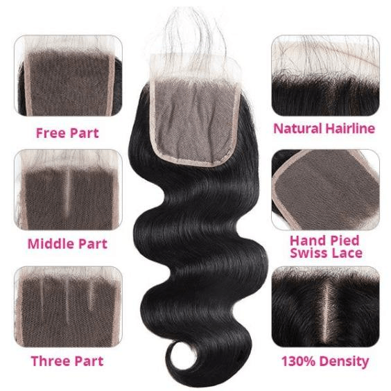 Idoli Peruvian Body Wave Hair 3 Bundles with Lace Closure - Idoli Hair