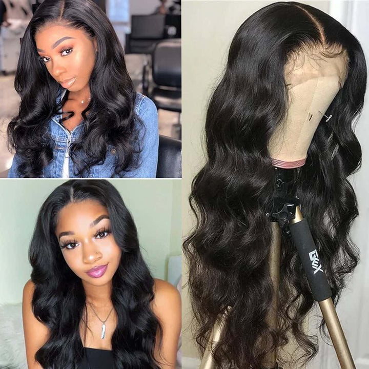 Idoli Body Wave Wig Middle Part Only T Part Lace Wig