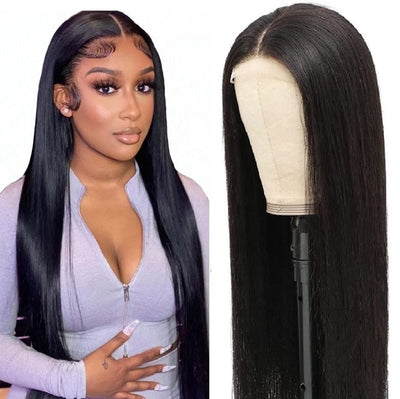 Idoli Brazilian Straight Hair Wig 4x4 Lace Closure Wig Human Hair Wigs