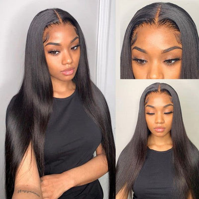 Idoli Brazilian Straight Hair Wig 4x4 Lace Closure Wig Human Hair Wigs