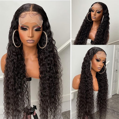 Idoli Water Wave Wig 4x4 Lace Closure Wig Brazilian Human Hair Wigs