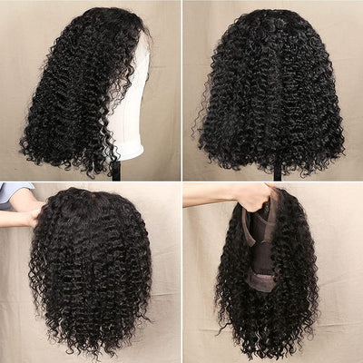 Brazilian Curly Hair Bob Wig 13x4 Lace Front Wig - Idoli Hair