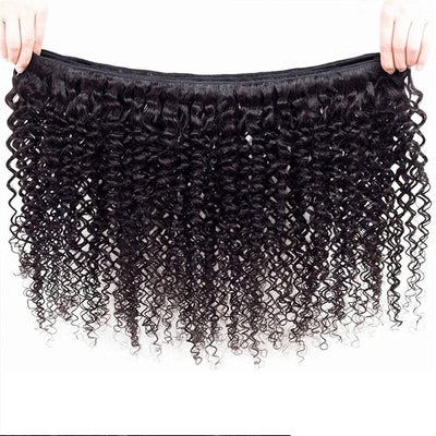 Idoli Indian Curly Hair 3 Bundles with Closure