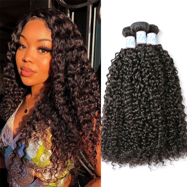 Idoli Curly Hair 3 Bundles 10A Malaysian Hair Weave