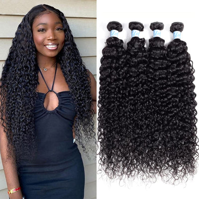 Idoli Indian Curly Hair 4 Bundles 10A Virgin Hair Weave