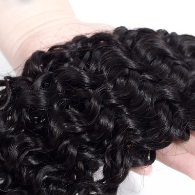 Idoli Indian Curly Hair 3 Bundles with Closure