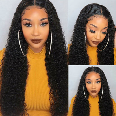 Indian Curly Hair 4 Bundles with 4x4 Lace Closure