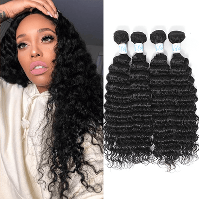 Idoli Virgin Brazilian Deep Wave Hair 4 Bundles - Idoli Hair