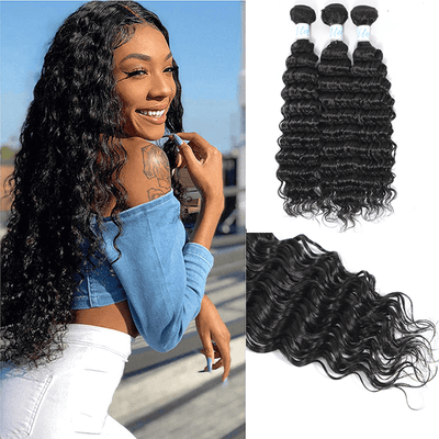 Idoli Deep Wave Hair 3 Bundle Deals Virgin Malaysian Hair