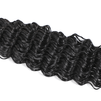 Brazilian Deep Wave Hair 3 Bundles with 4x4 Lace Closure - Idoli Hair