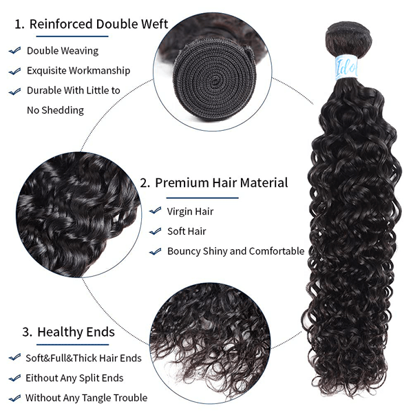 Virgin Peruvian Water Wave Hair 3 Bundles Idoli Hair - Idoli Hair