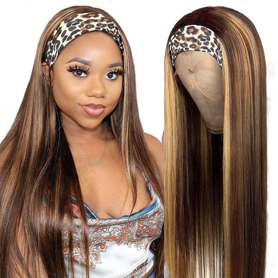 Idoli Hair Highlights Headband Straight Hair Wig