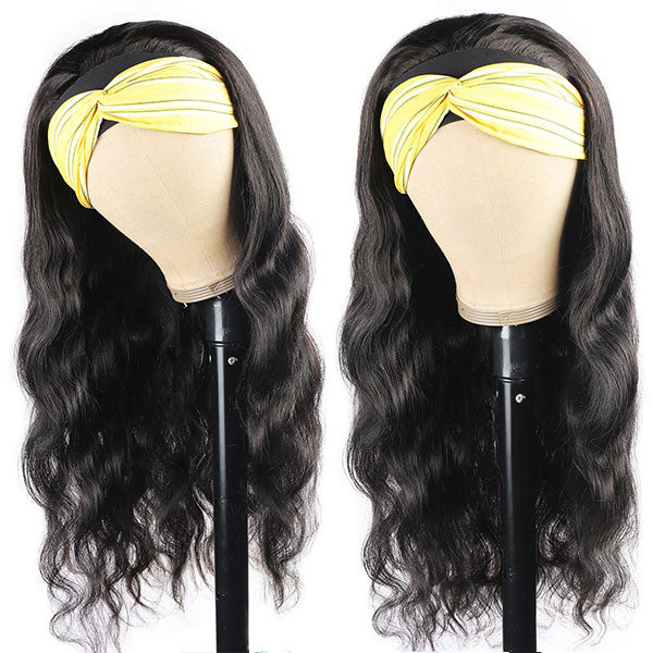 Headband Wig Headband Body Wave Hair Wig Ready to Go