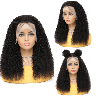 Idoli Virgin Curly Wig 13x4 Lace Front Wigs Human Hair Pre Plucked Hairline