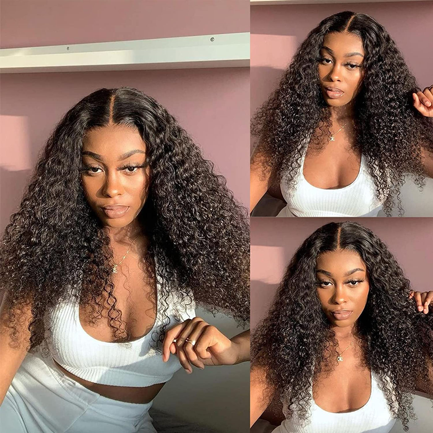 Virgin Indian Hair Deep Wave 3 Bundles with Closure