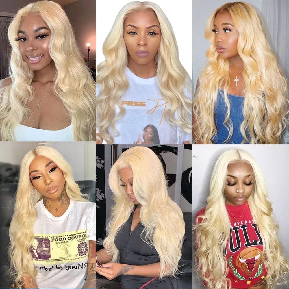 Idoli Indian Body Wave 613 Blonde 4 Bundles With Closure