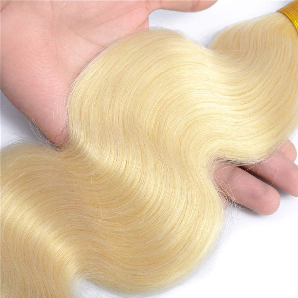 Idoli Indian Body Wave 613 Blonde 4 Bundles With Closure