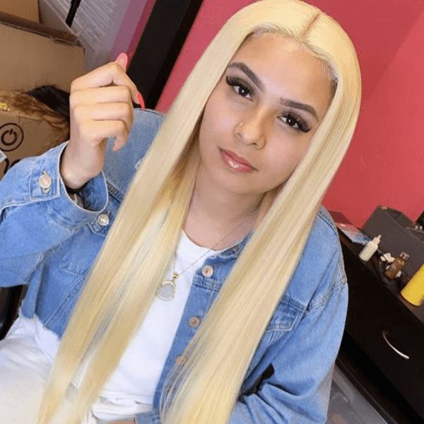 Idoli Brazilian Straight Hair 3 Bundles 613 Blonde Color Hair - Idoli Hair