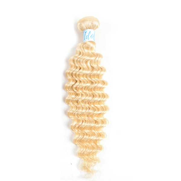 Idoli 613 Blonde Brazilian Hair Weave Single Bundle Deep Wave hair - Idoli Hair