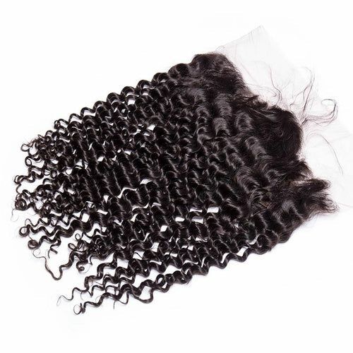 Brazilian Curly Hair 13x4 Lace Frontal Closure with Baby Hair - Idoli Hair
