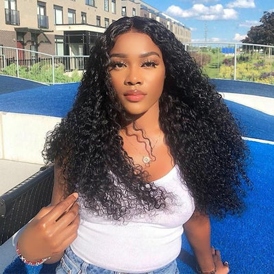 Brazilian Curly Hair 4 Bundles with 4x4 Lace Closure - Idoli Hair