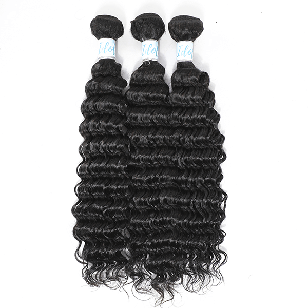 Idoli Deep Wave Hair 3 Bundle Deals Virgin Malaysian Hair