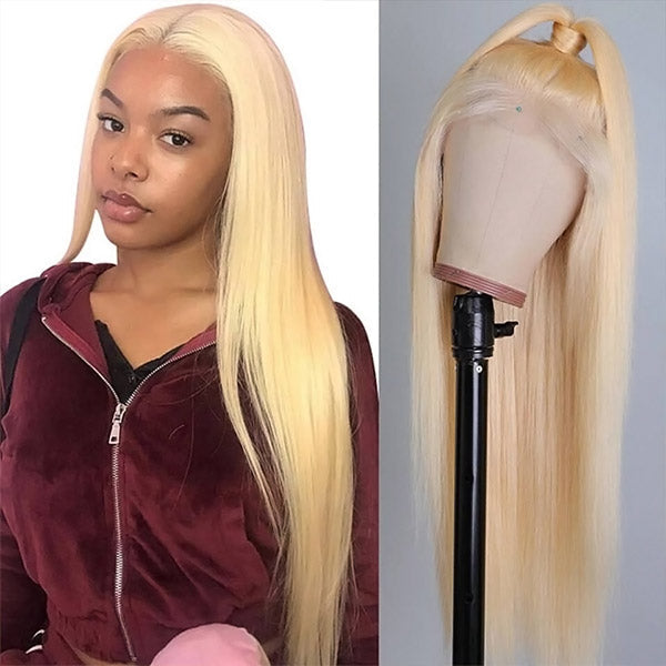 Idoli 613 Blonde Color Straight Hair Wig 13x6 Lace Front Wig