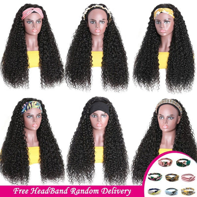 Idoli Hair Headband Curly Hair Wig