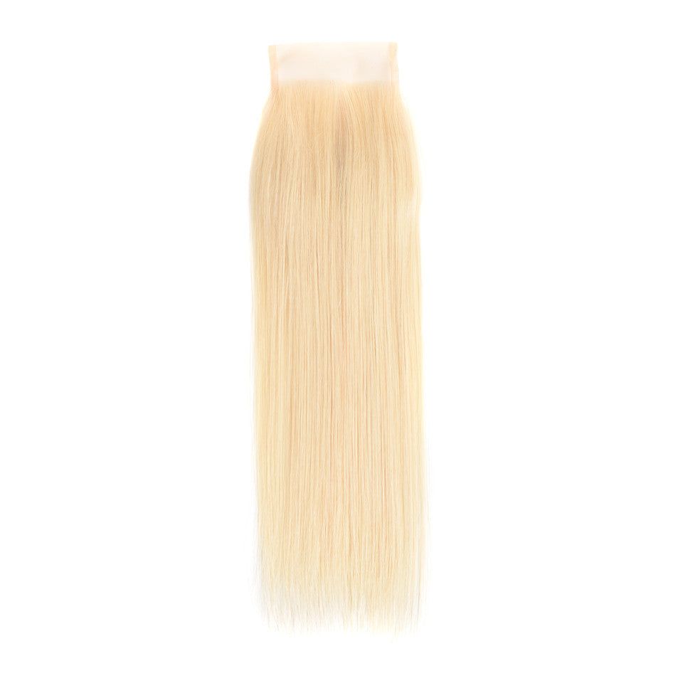 Idoli 613 Blonde Color Straight Hair 4x4 Lace Closure - Idoli Hair