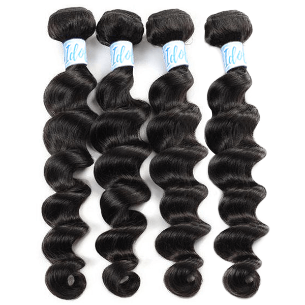 Loose Deep Wave 4 Bundles 10A Virgin Peruvian Hair Weave - Idoli Hair
